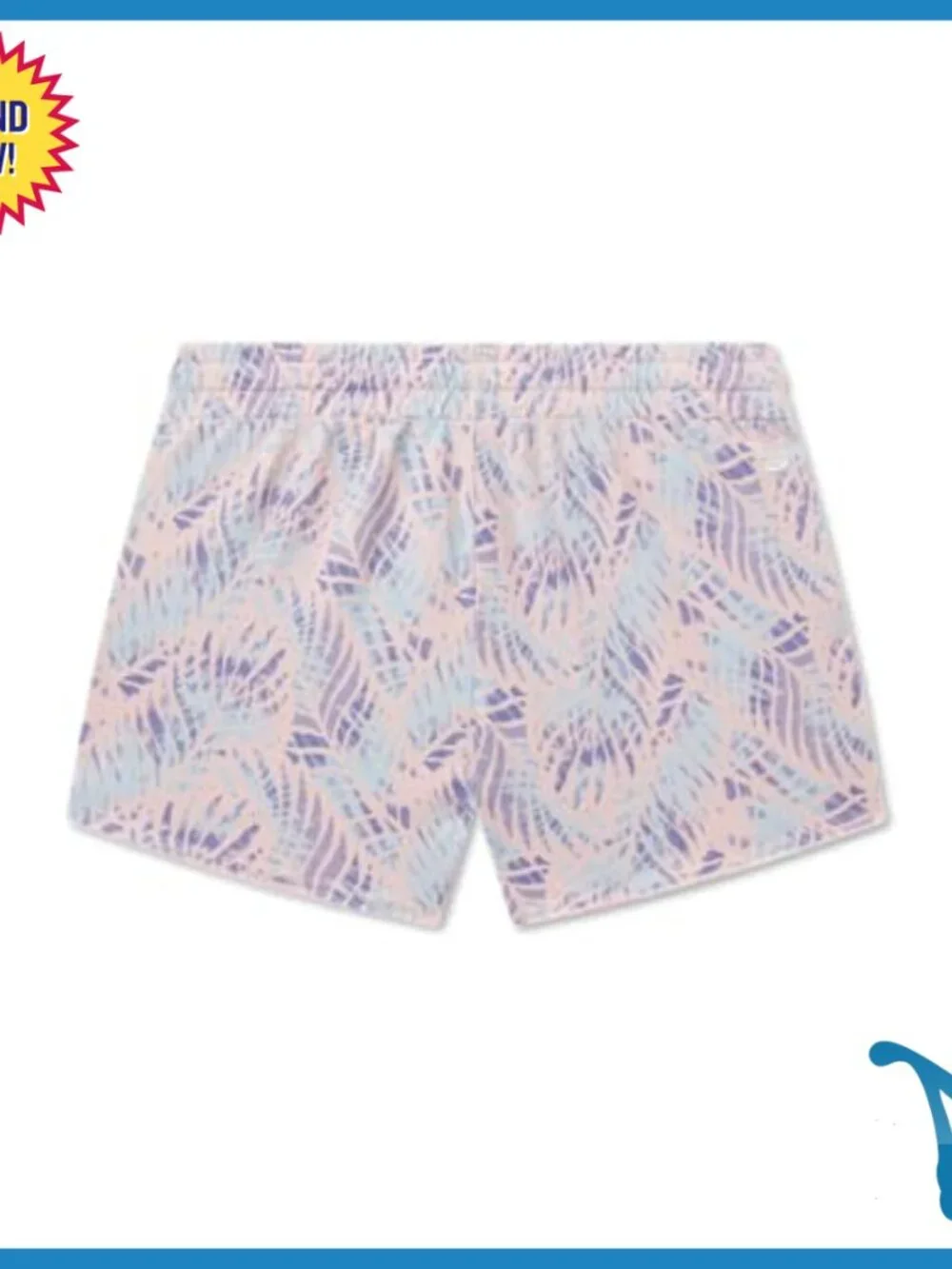 Women's Terry Shorts with Drawstring Waist, 3" Inseam, Side Pockets - Picture 2 of 2